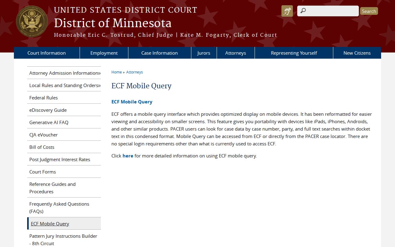 Cass Lake court record source image for federal mobile query