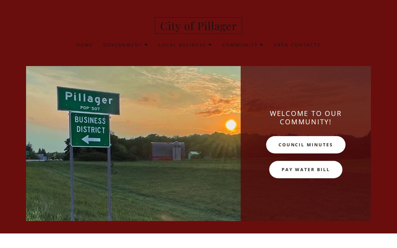 Pillager court record source image for city government information